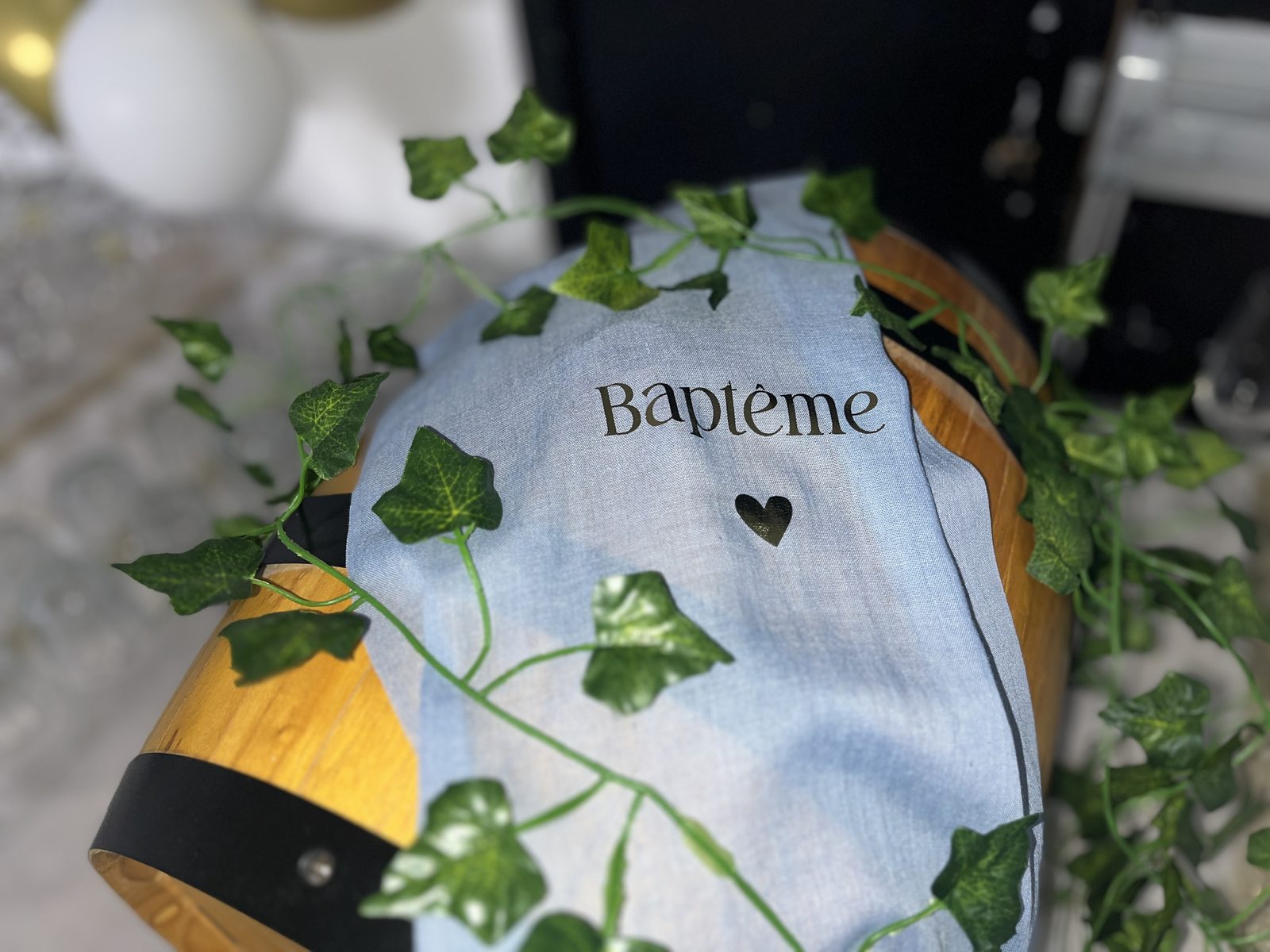 Décoration de table pour un baptême chez Team Square